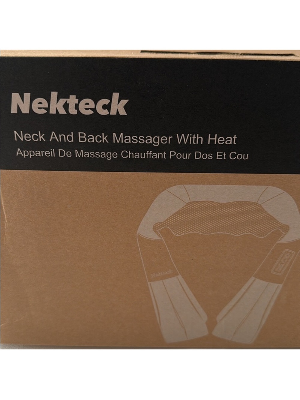 NEKTECK Shiatsu Neck & Back Massager w/Heat in Carrying Bag NWB 🎁FATHERS DAY GFT - Picture 14 of 15